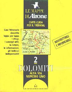 AIRONE, Alta via numero uno: carta 1:70.000 e guida