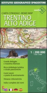 , Trentino Alto Adige- Carta stradale 1:200.000