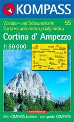 , Carta turistica 1:50000 n. 55 Cortina d