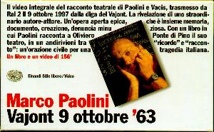 PAOLINI MARCO, Vajont 9 ottobre 