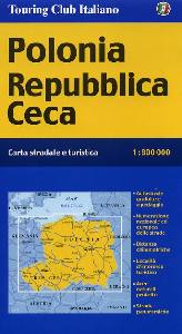 T.C.I., POLONIA - REPUBBLICA CECA . CARTA 1:800.000