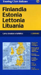 , Finlandia Estonia Lettonia LItuania    1:800.000