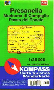 KOMPASS, Carta turistica 1:25.000 n.639 Presanella