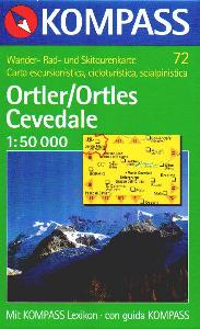 , Carta turistica 1:50000 n. 72 Ortles Cevedale