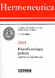 AA.VV., Hermeneutica 2004. Filosofia e teologia politica