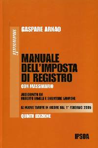 ARNAO GASPARE, Manuale dell