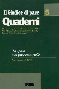 DI ROSA GIOVANNA, Le spese nel processo civile