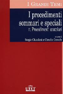 CONSOLO CHIARLONI, Procedimenti cautelari vol 2 . Due tomi