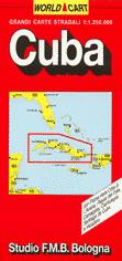 , Cuba.  Carta stradale 1:1.ooo.ooo