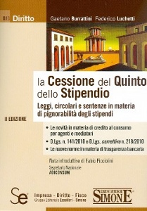 BURATTINI - LUCHETTI, La cessione del quinto dello stipendio