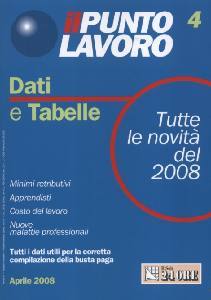 , Il punto lavoro 4 dati e tabelle