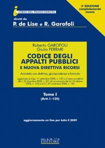 DE LISE - GAROFOLI, Codice degli appalti pubblici. 2 tomi