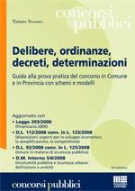 TESSARO TIZIANO, Delibere ordinanze decreti determinazioni