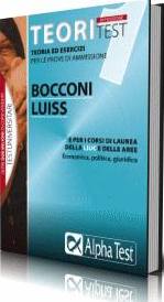 ALPHA TEST, Bocconi e Luiss Aree Economia, Politica, Giuridica