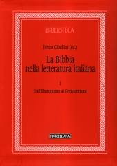 GIBELLINI PIETRO, La Bibbia nella letteratura italiana 1