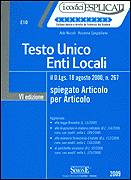 NICCOLI  SANGIULIANO, Testo unico enti locali