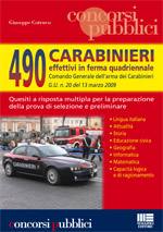 COTRUVO GIUSEPPE, 490 carabinieri effettivi in ferma quadriennale