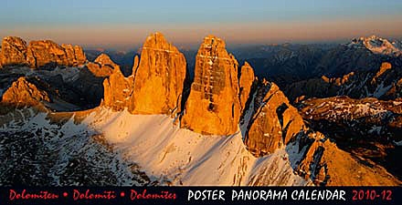 CALENDARIO, Dolomiti panorama 2010-2011-2012