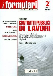 DEL TURCO MARINA, Formulario Contratti pubblici servizi e forniture