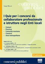 OLIVERI LUIGI, Quiz per concorsi collaboratore prof. Enti Locali