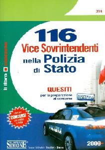 AA.VV., 116 vice sovrintendenti nella Polizia di Stato