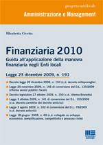 CIVETTA ELISABETTA, Finanziaria 2010  Guida applicazione Enti locali