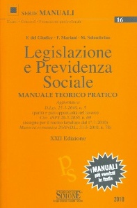 AA.VV., Legislazione e previdenza sociale - Manuale -