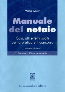 CEOLIN MATTEO, Manuale del notaio