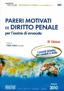 VISCO FABIO (CUR.), pareri motivati di diritto penale