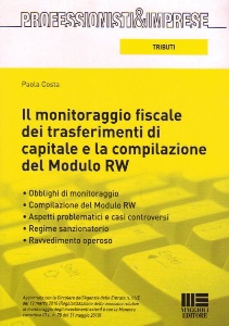 COSTA PAOLA, monitoraggio fiscale dei trasferimenti di capitale