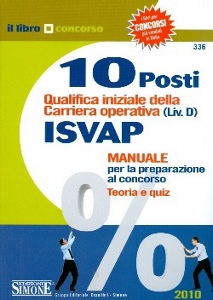 SIMONE, 10 posti ISVAP Manuale preparazione Teoria e quiz