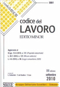 AA.VV., CODICE DEL LAVORO  (edizione minor)