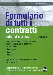 BALDUCCI DANIELE, Formulario di tutti i contratti pubblici e privati