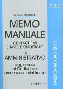 GAROFOLI ROBERTO, Memo manuale di diritto amministrativo