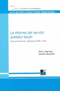 MARRONE - MUSOLINO, La riforma dei servizi pubblici locali