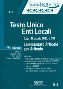 NICCOLI  SANGIULIANO, Testo unico enti locali