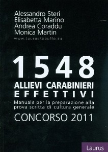 STERI MARINO MARTIN, 1548 allievi carabinieri effettivi 2011