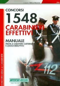 NISSOLINO PATRIZIA, 1548 carabinieri effettivi VFP1 MANUALE