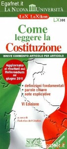 DEL GIUDICE FEDERICO, Come leggere la costituzione