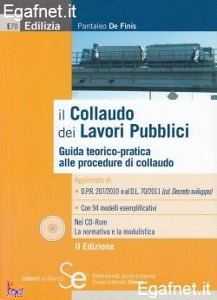 DE FINIS PANTALEO, Il collaudo dei lavori pubblici