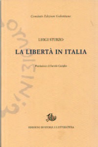 STURZO LUIGI, La libert in Italia