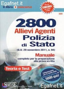 SIMONE, 2800 allievi agenti polizia di stato Teoria Test