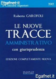 GAROFOLI ROBERTO, nuove tracce amministrativo 2012