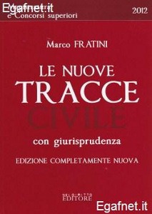 FRATTINI MARCO, nuove tracce civile  2012