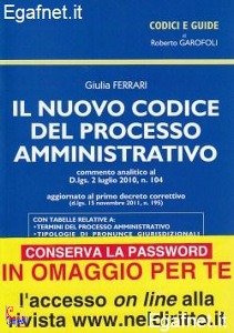 FERRARI GIULIA, Il nuovo codice del processo amministrativo