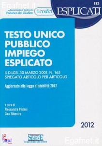 PEDACI - SILVESTRO, Testo unico pubblico impiego esplicato