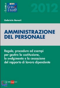 BONATI GABRIELE, Amministrazione del personale 2012