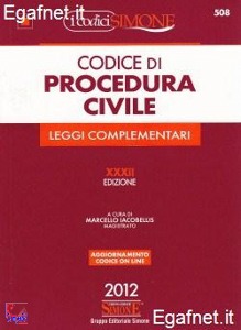 IACOBELLIS MARCELLO, Codice di procedura civile Leggi complementari