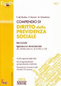 DEL GIUDICE MARIANI, COMPENDIO DIRITTO PREVIDENZA SOCIALE