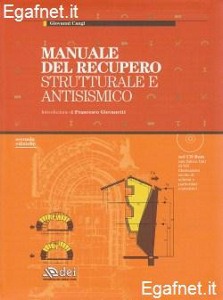 CANGI GIOVANNI, Manuale del recupero strutturale e antisismico